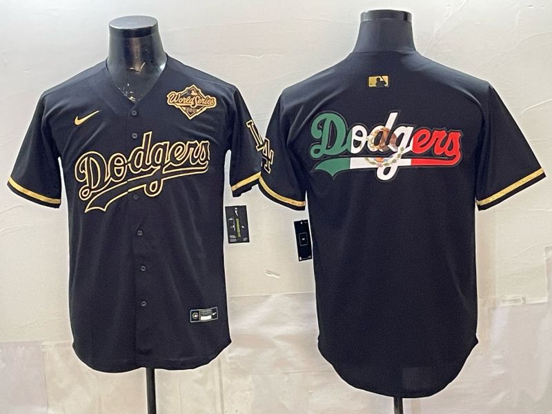 2026 Men Nike Los Angeles Dodgers Blank black gold Game MLB Jersey 0013->los angeles dodgers->MLB Jersey